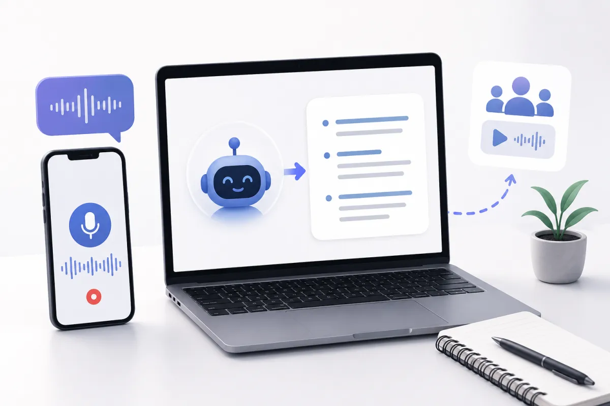 Pakai AI Rangkum Meeting dan Voice Note Biar Tidak Hilang Ide