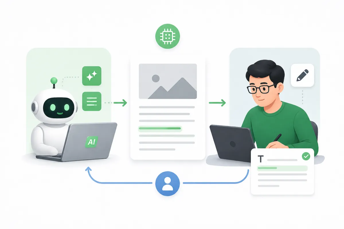 Workflow AI + Human Edit: Hemat Waktu Tanpa Kehilangan Karakter