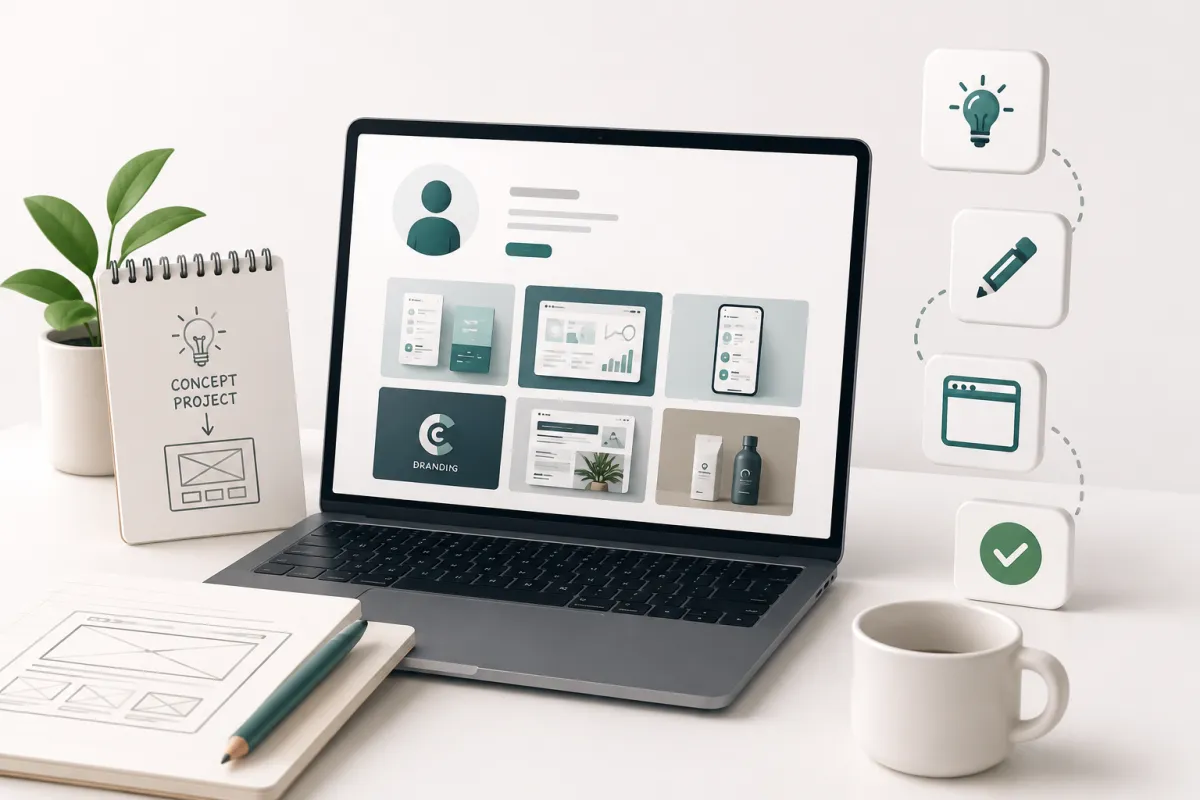 Cara Membuat Portofolio Freelancer Saat Belum Punya Klien: Strategi Concept Project