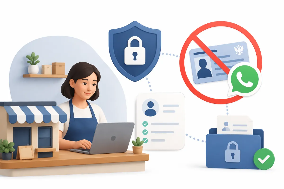 Cara Aman Kelola Data Pelanggan UMKM Tanpa Simpan KTP di WA