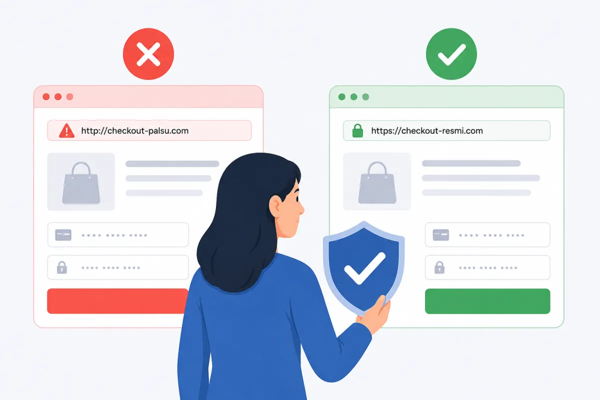 Cara Kenali Halaman Checkout Palsu dan Bedakan yang Resmi