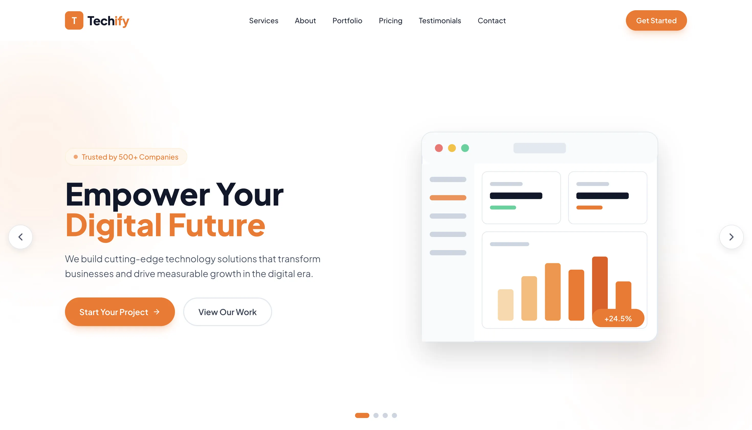 Landing Page Techify Digital Agency